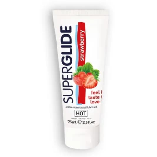 Hot Superglide Strawberry Lubricant 75 ml