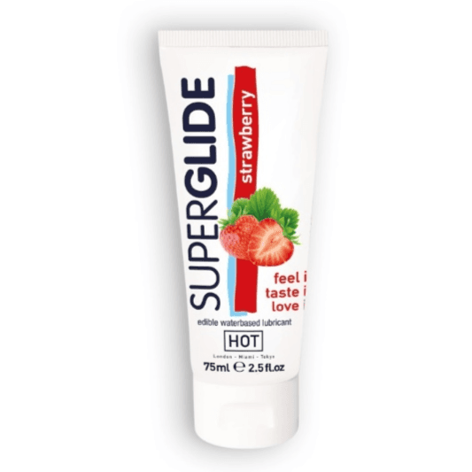 Hot Superglide Strawberry Lubricant 75 ml