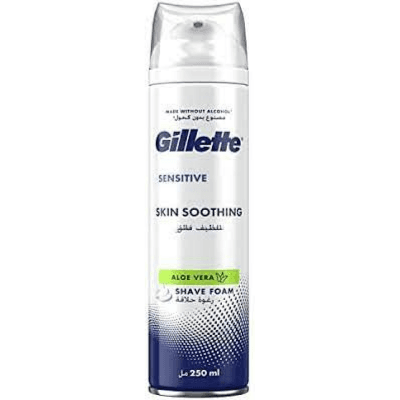 Gillette Senstive Skin Soothing Alovera Shave Foam