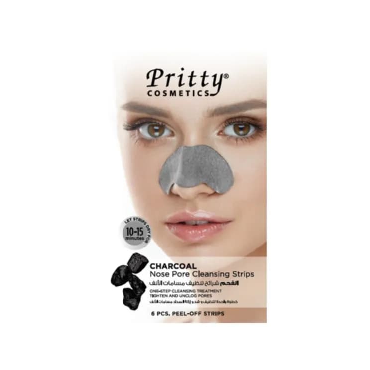 Pritty Charcoal Nose Pore Cleansing Strips 6 Pieces