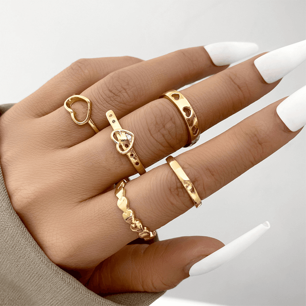 Gold Rings Set - A39