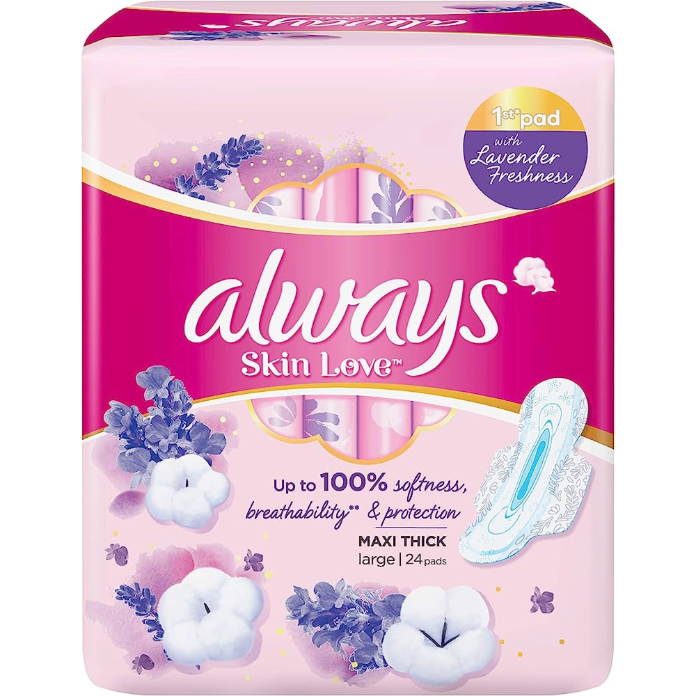 Always Skin Love Maxi Thick Large 24 Pads