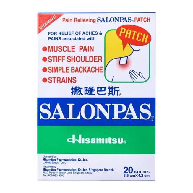 Salonpas Patch 20 Pieces