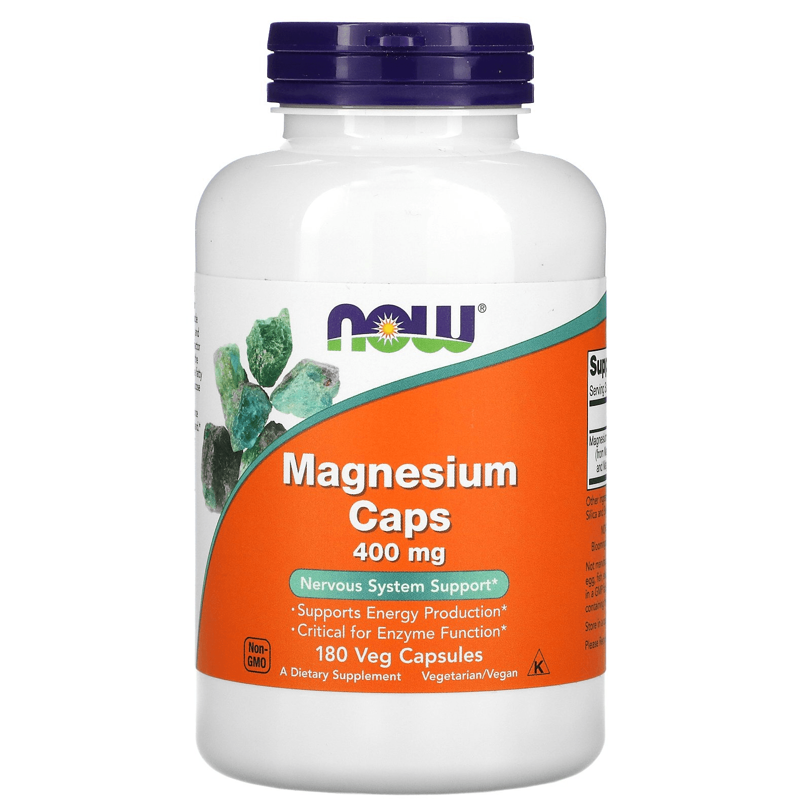 Now Magnesium 400mg Cap 180's