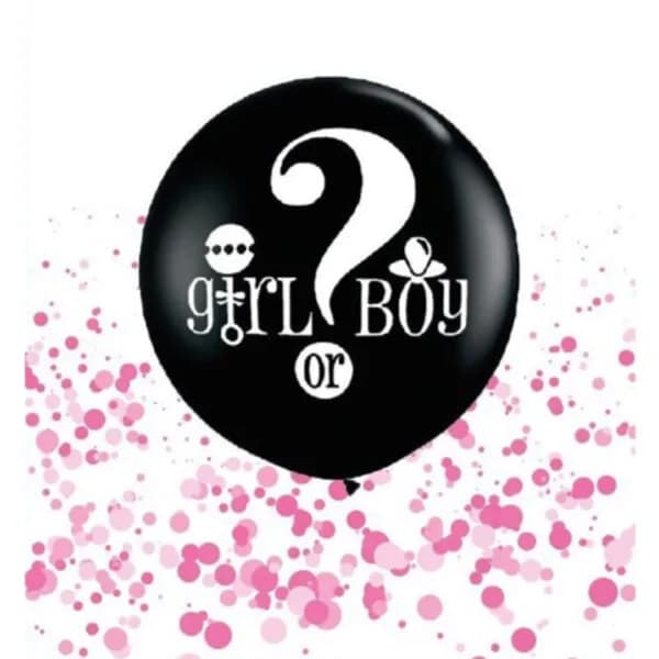 Girl Or Boy Gender Reveal Balloon (Pink)