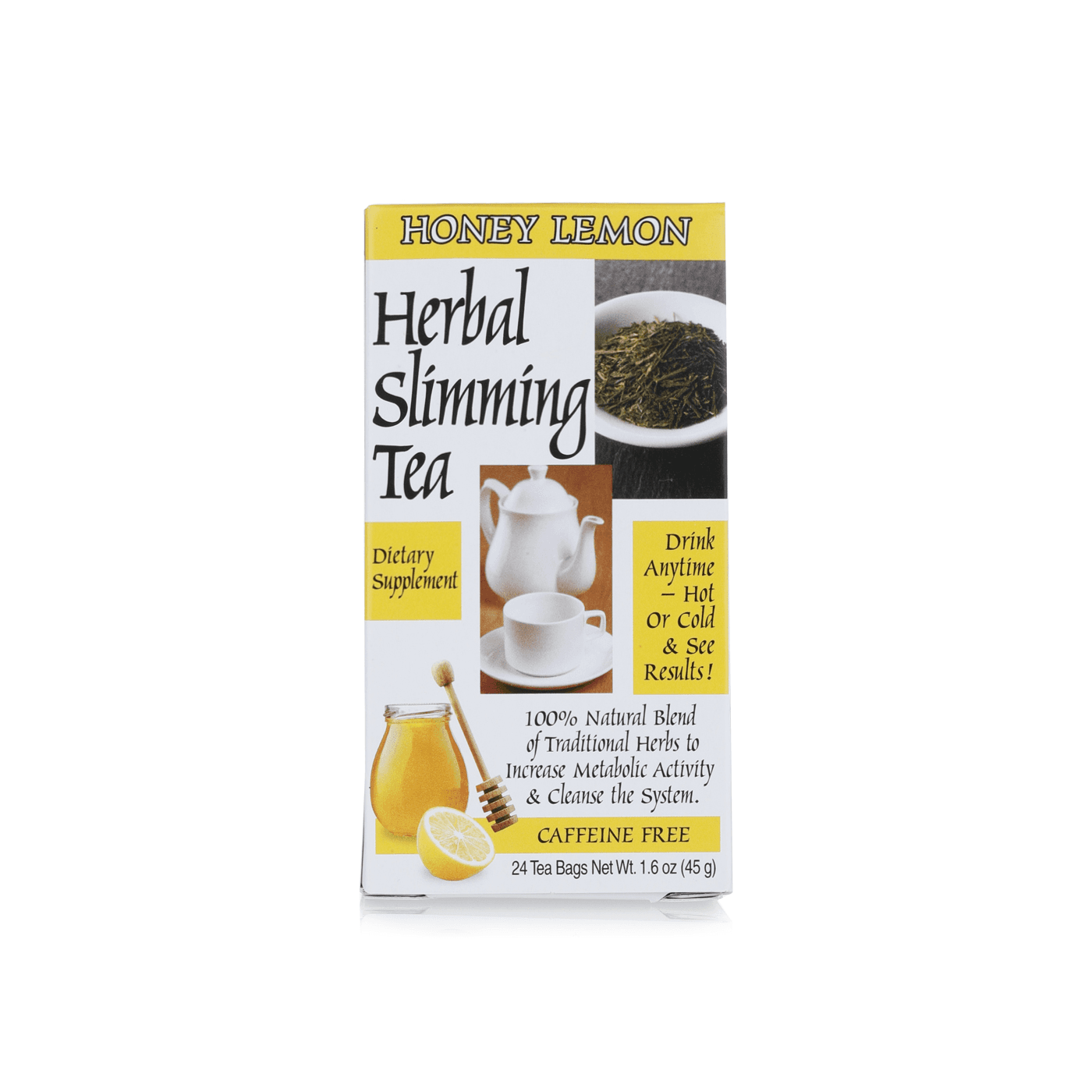 21St Century Slimming Tea Honey Lemon 24 Bags