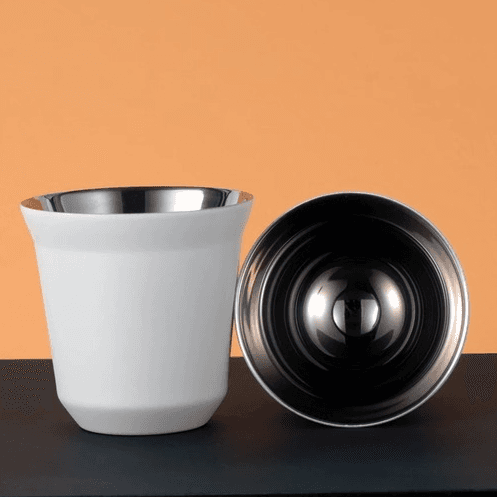 Double Wall Coffee Cup 80ml White