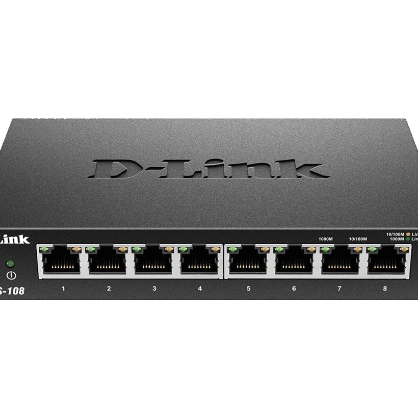 D-Link 8 منافذ جيجابت سطح المكتب سويتش Dgs-108