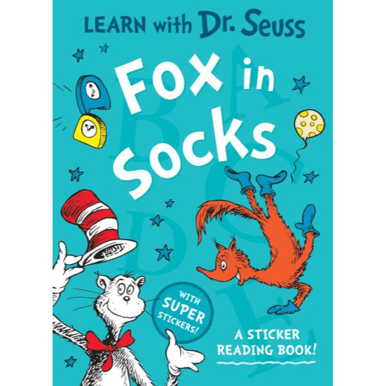 592226 Fox in Socks: A Sticker Reading Book! (Paperback, Learn With Dr. Seuss edition) By Seuss, Dr.