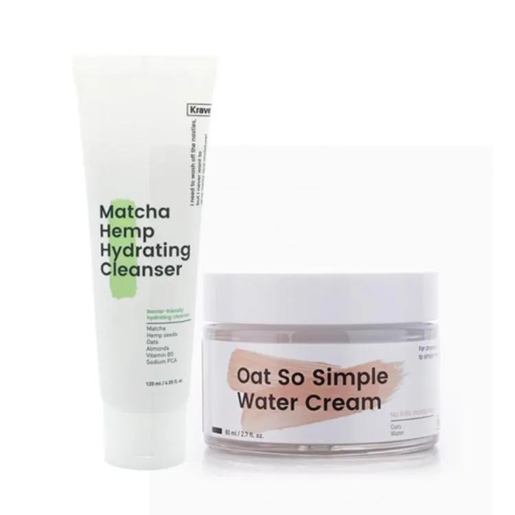 Core Series Matcha Hemp Hydrating Cleanser + Oat So Simple Water Cream