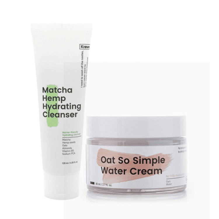 Core Series Matcha Hemp Hydrating Cleanser + Oat So Simple Water Cream