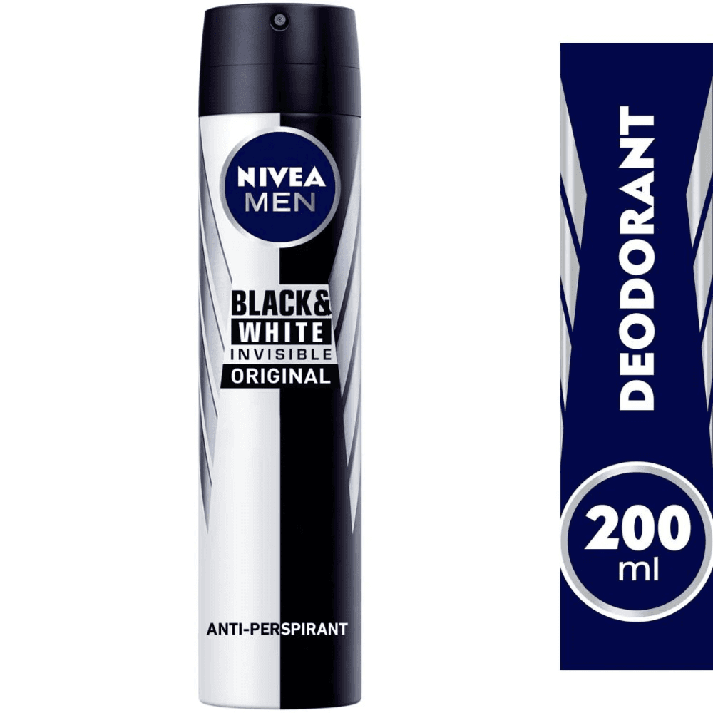 Nivea Black N White Deo Men 200Ml No. 3700