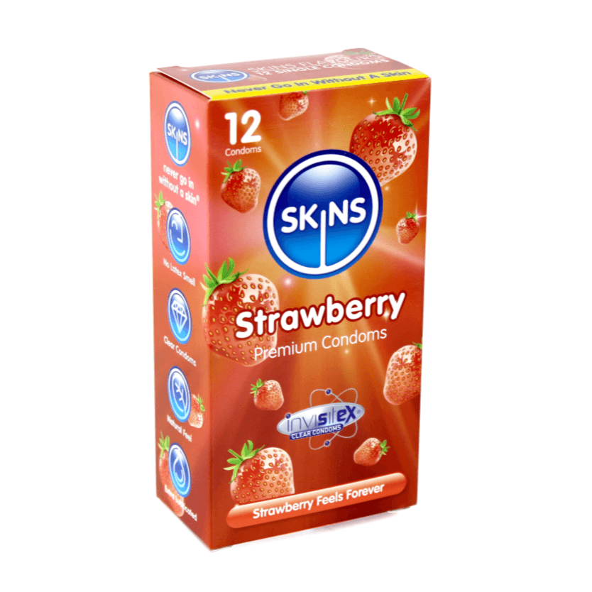 Skins Condoms Strawberry 12's