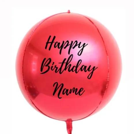 4D Red Hbd Customized Balloon