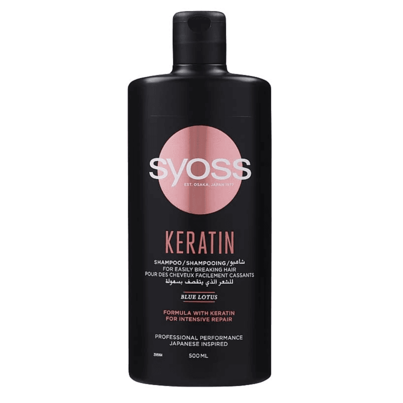 Syoss Keratin Blue Lotus Shampoo 500Ml No.6517