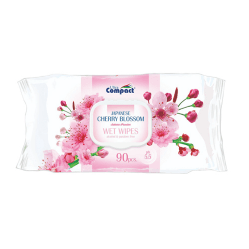 Ultra Compact Wet Wipe Japanese Cherry Blossom 90Pcs