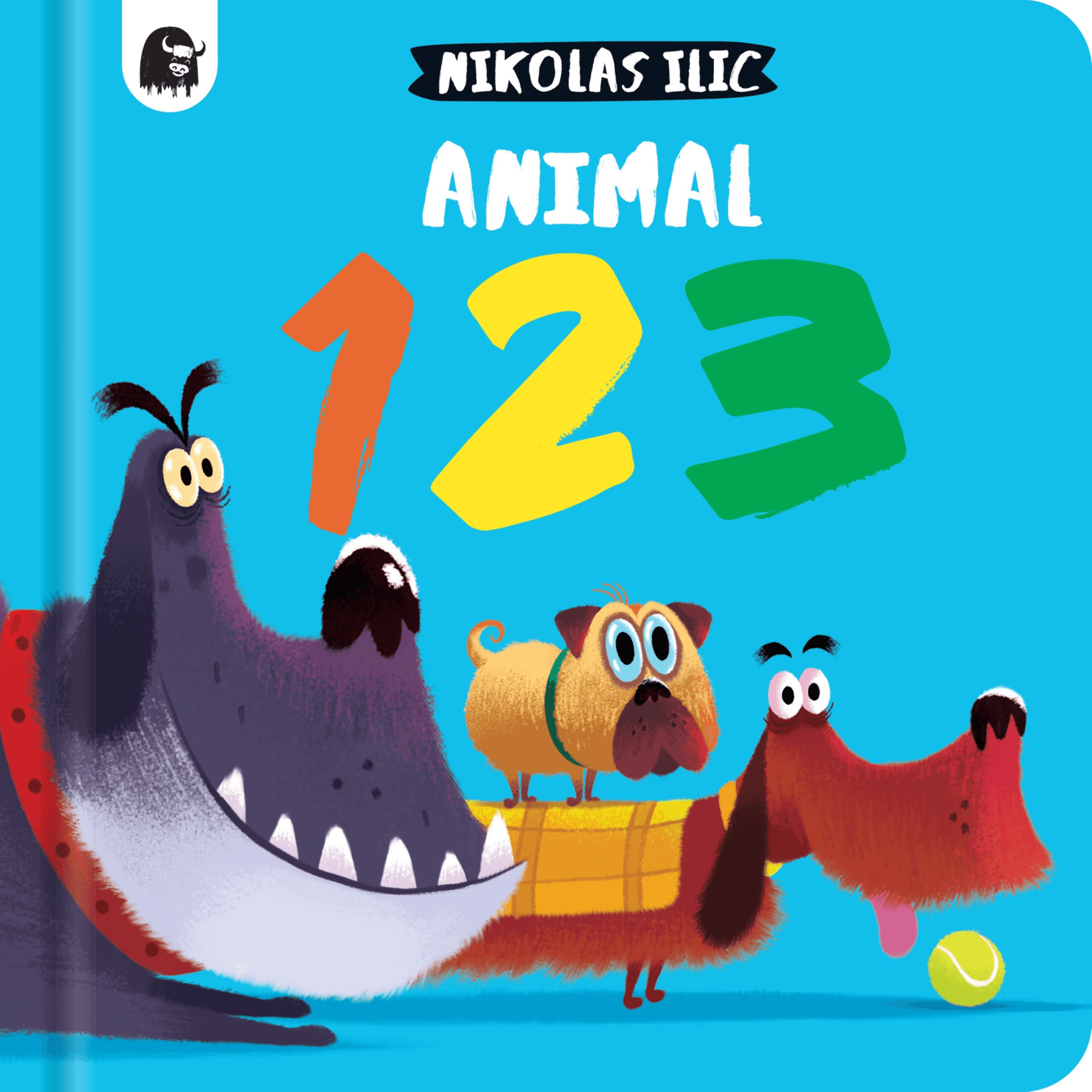 262706 Animal 123: Volume 1 (Board Book) Illustrated By Ilic, Nikolas