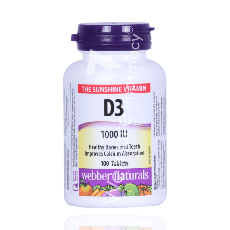 Webber Naturals Vitamin D3 1000 Iu