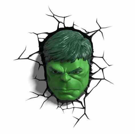 3D Light FX Marvel Avengers hulk Mask 3D Deco Light