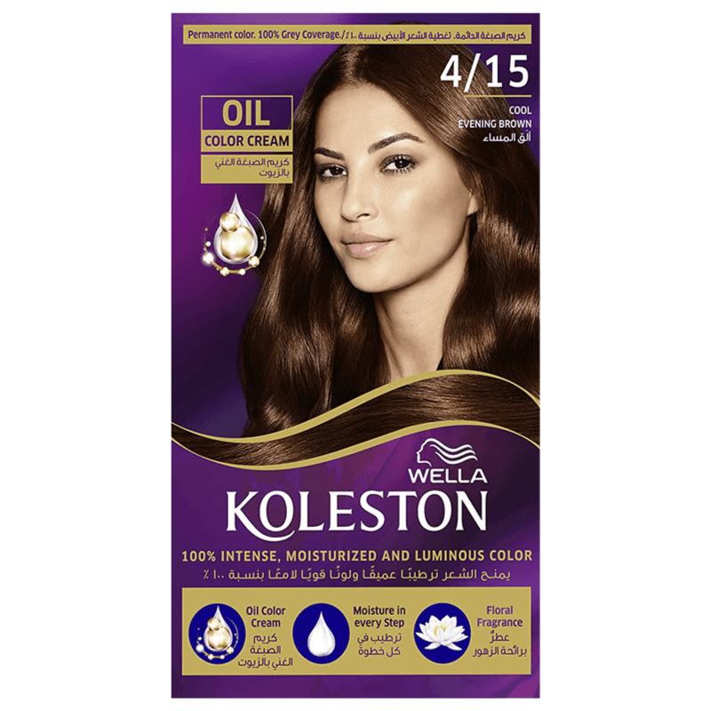 Wella Koleston 4/15 Cool Evening Brown Hair Color