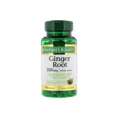 Natures Bounty Ginger Root 550mg 100 Caps