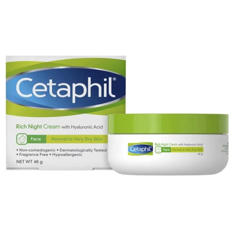 Cetaphil Face Rich Hydrating Night Cream With Hyaluronic Acid 48Gm