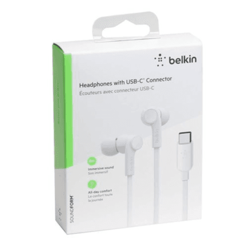 Belkin USB-C Headphones (Rockstar) - White