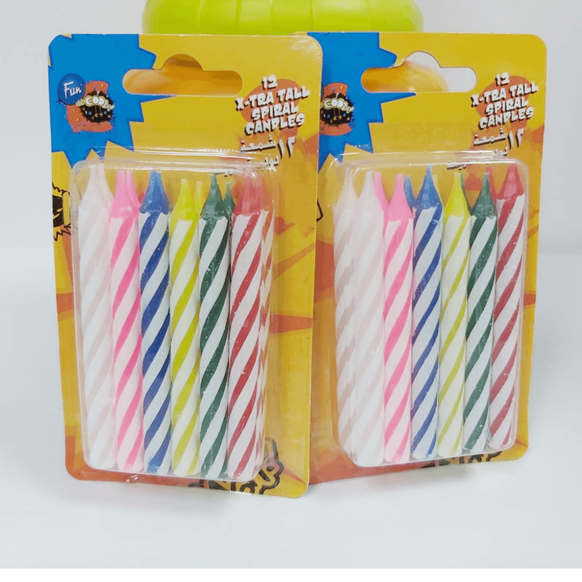 12 Pieces Extra Tall Spiral Candles