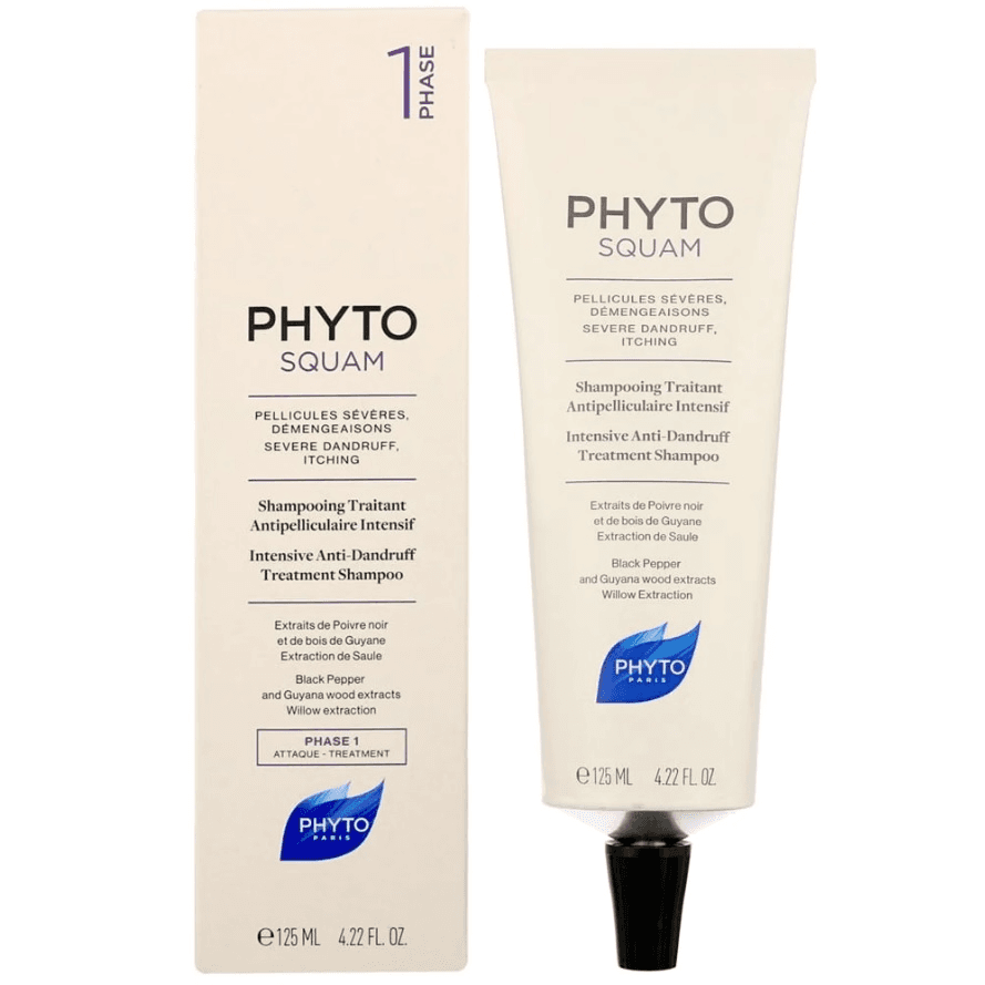 Phyto Squam Intensive Anti Dandruff Treatment Shampoo Phase1 125ml