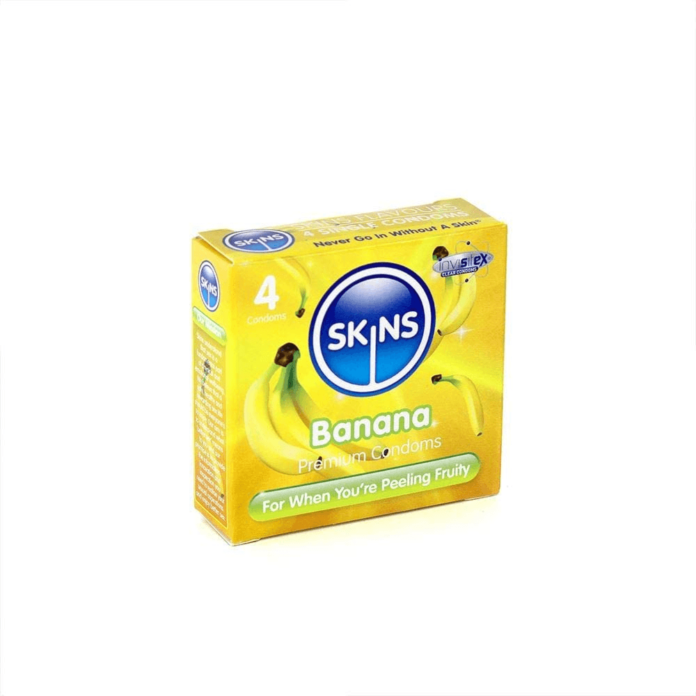 Skins Banana Condoms 4 Pcs