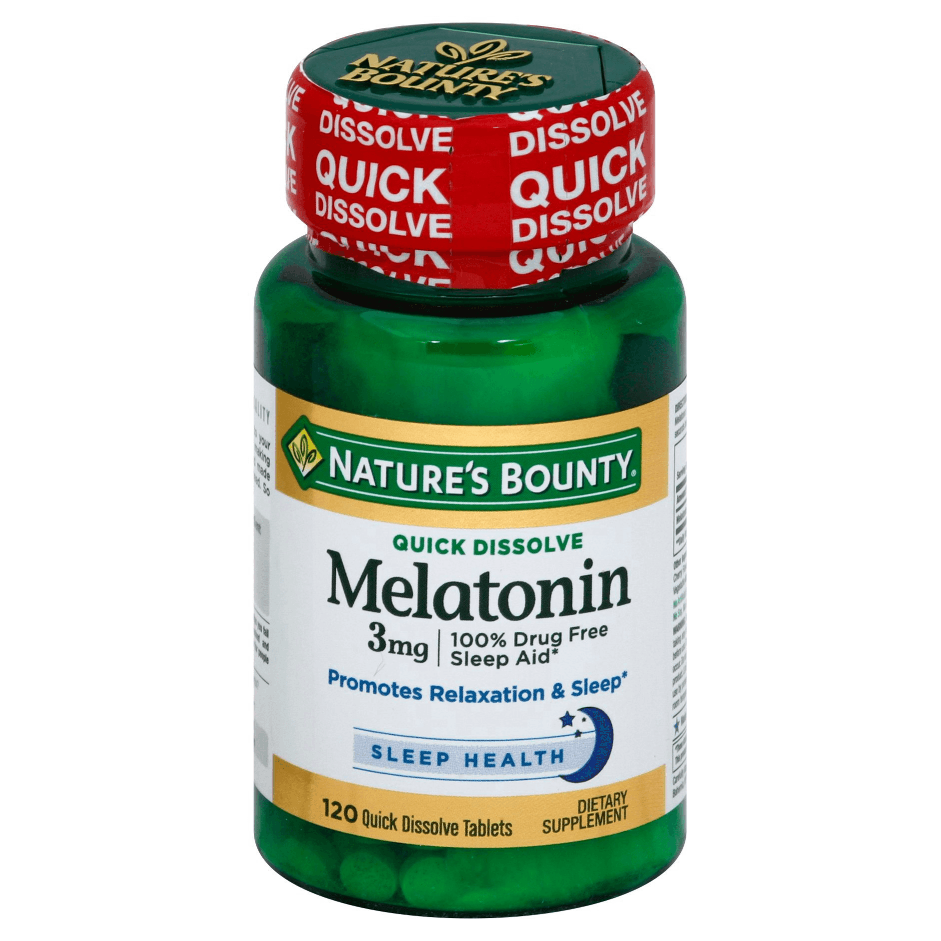 Natures Bounty Melatonin 3mg 120 Tabs