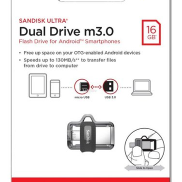 Sandisk Dual Drive Micro Flash Drive 16gb