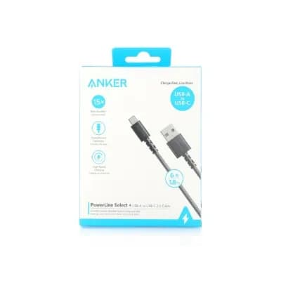 Anker Powerline Select And Usb-a To Usb-c 2.0 Cable 6ft 1.8 M