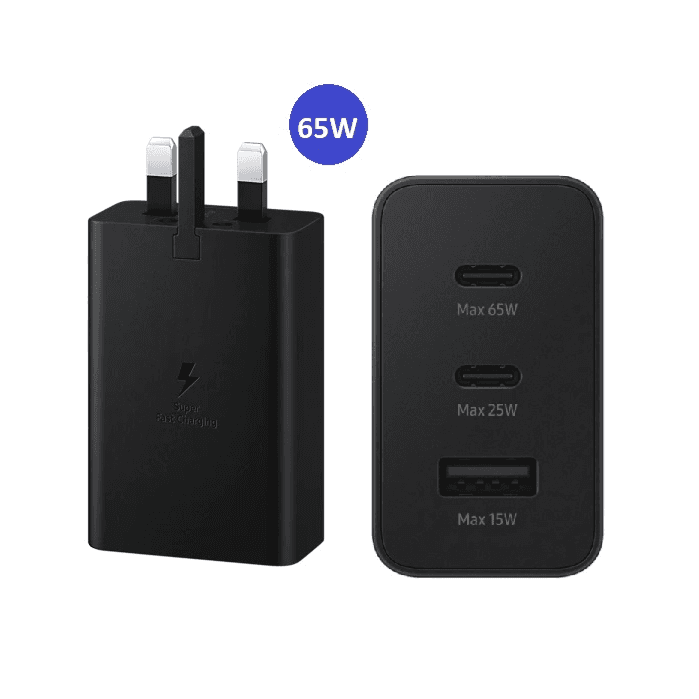 Samsung 65w Power Adapter Trio Usb-a + 2 X Usb-c