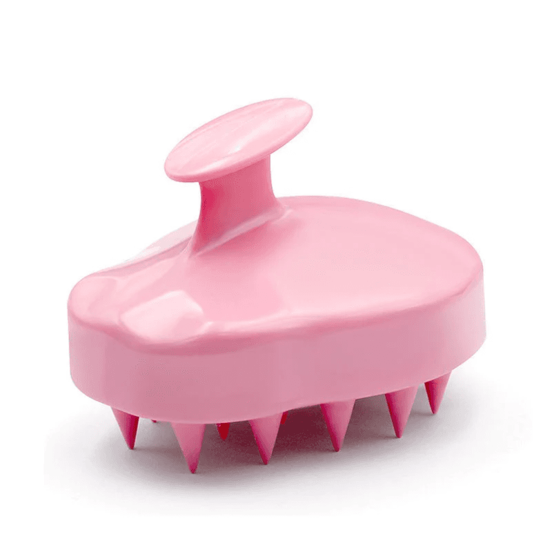 Hair Scalp Massager Shampoo Brush, Pink Triangle Shape