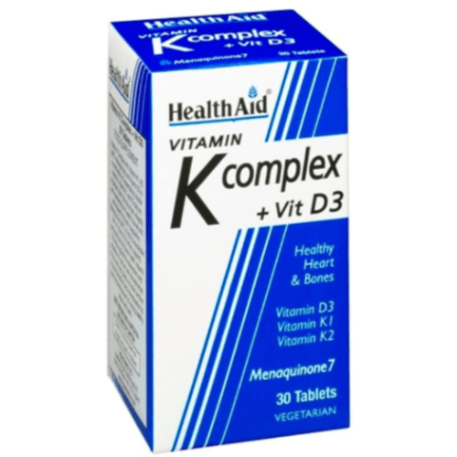 Health Aid Vitamin K Complex Plus Vitamin D 3 30 Tablets