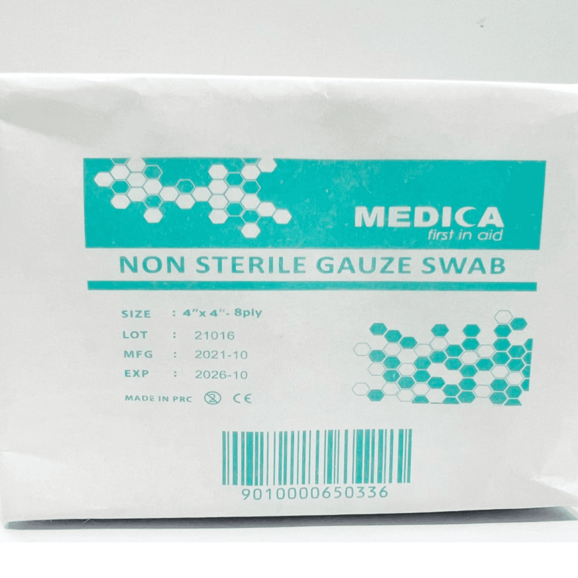 Medica Non Sterile Gauze Swab 4x4cm 8Ply 100 Pcs