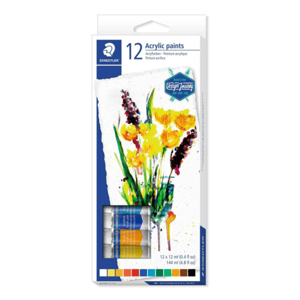 Staedtler Acrylic Paints Tubes-pack Of 12 (Ayst04_164)