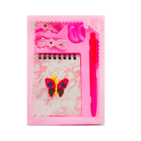 Butterfly Stationary Beauty Set Pink Colour - 11448