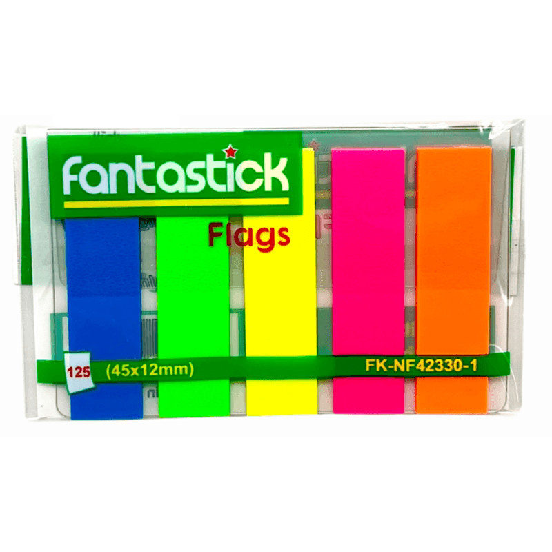 Fantastick 45 X 12mm 125 Sheets Index Film Flag Multicolor - 355