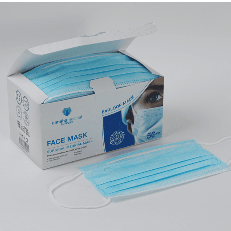 Almaha Miedical Face Mask Blue 50 Mask