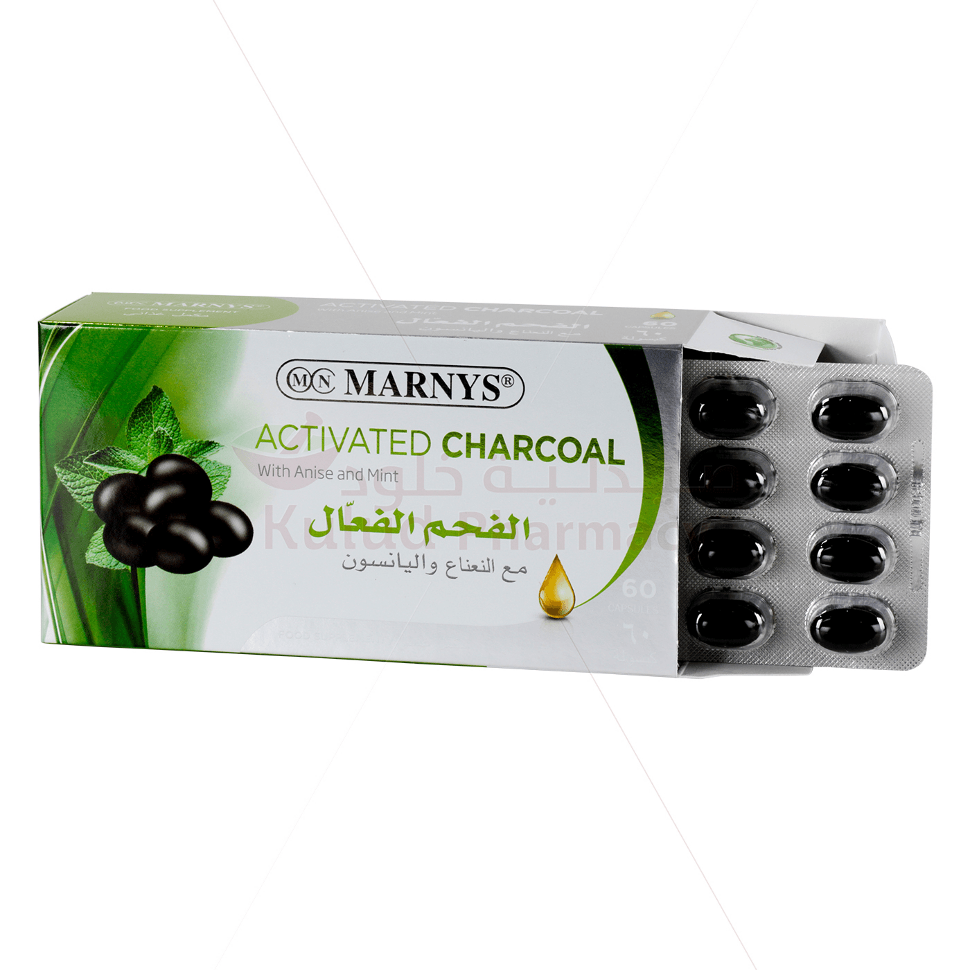 Marnys Activated Charcoal Anise Mint