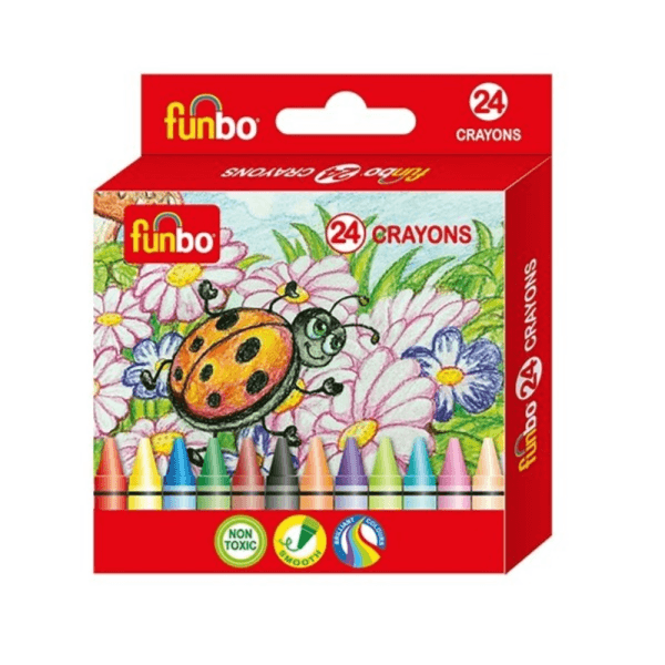 Funbo Crayons Pack Of 24 Colours (Cnfb13_043)