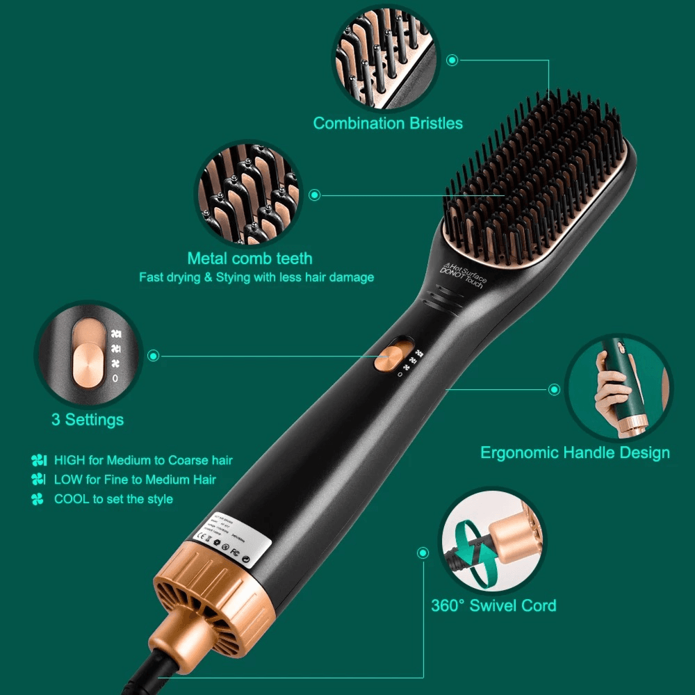 Professional 3 In 1 Hot Air Hair Brush