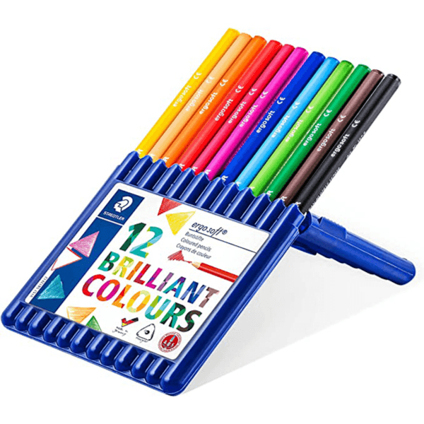 Staedtler Ergosoft Colour Pencil Set Of 12 Colors (Clst04)