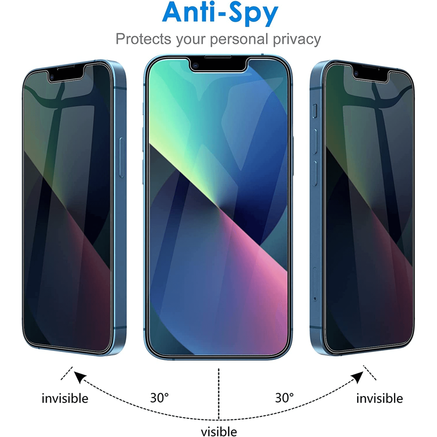 Iphone 11 Pro Max / Xs Max Edge To Edge 3D Silicone Privacy Glass Screen Protection