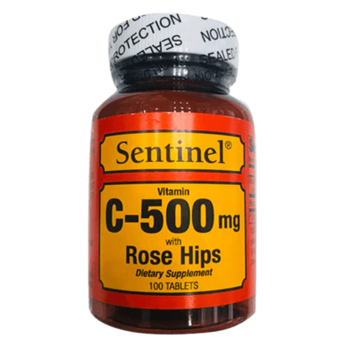 Sentinel C 500mg With Rose Hips 100's