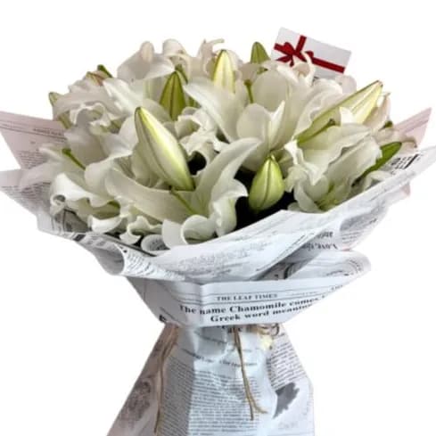 White Lily Bouquet A