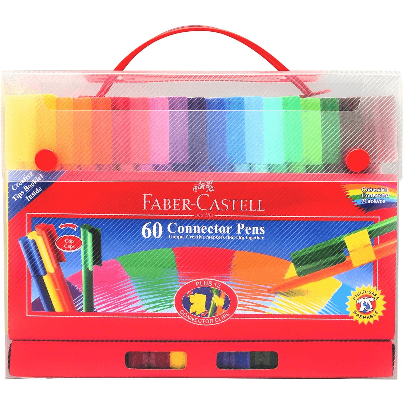 Faber-Castell Connector Pens 60-Piece Gift Set, Multicolor (Clfc31_511)