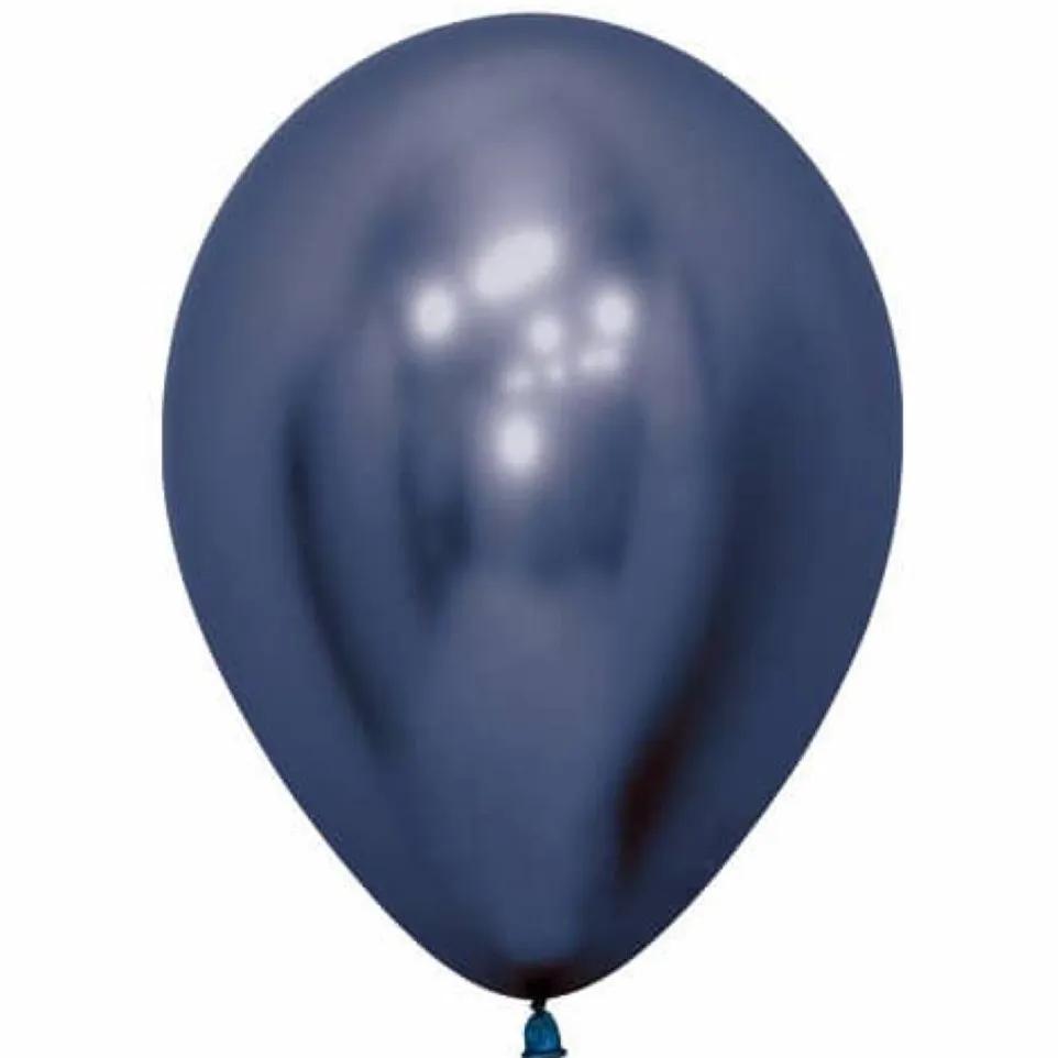 Navy Blue Chrome Helium Balloon